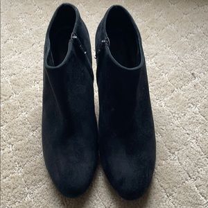 J. Crew Black suede booties